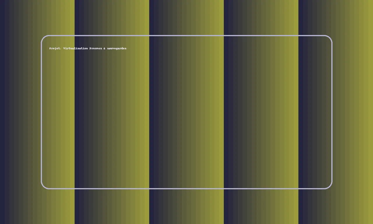 Apercu : Virtualisation Proxmox
